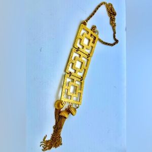 Trina Turk Logo pendant necklace